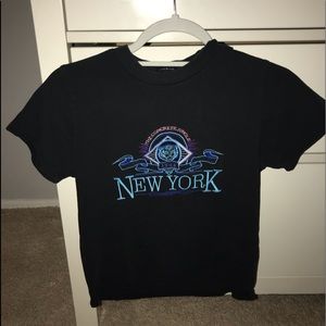 Black New York shirt from Brandy Melville